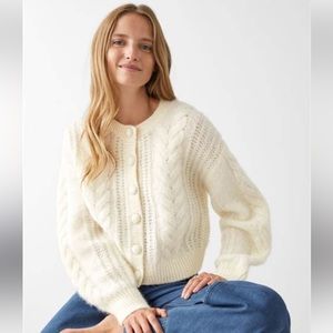 & Other Stories cableknit cardigan